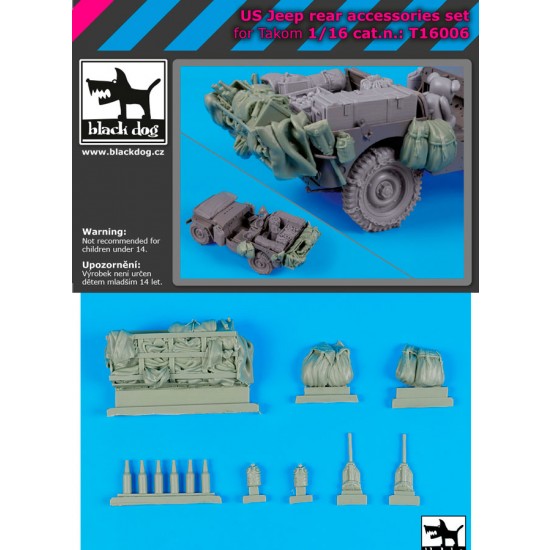 1/16 US Jeep Rear Stowage Set