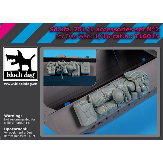 1/16 Sd.Kfz 251/1 Accessories set Vol.2 for Das Werk kit