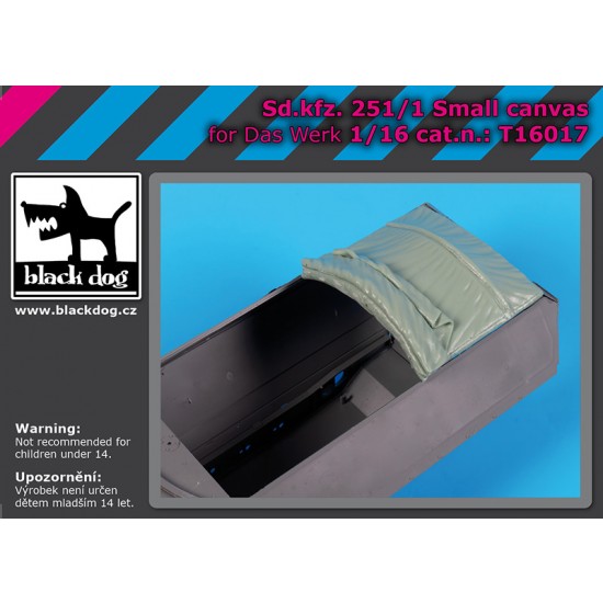 1/16 Sd.Kfz 251 /1 Small Canvas for Das Werk kit