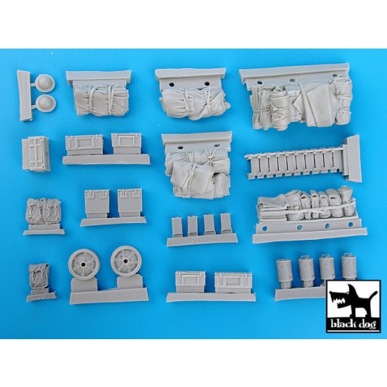 Verlinden 1/35 British Sherman Firefly Stowage, Ammo & Crew – 3 Half-Figures, Resin Kit #2630
