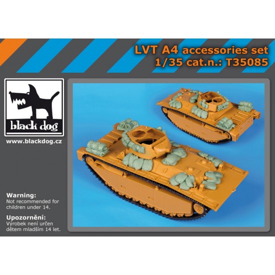 1/35 LVT A-4 Amphibious Vehicle Stowage Accessories set for Italeri kit