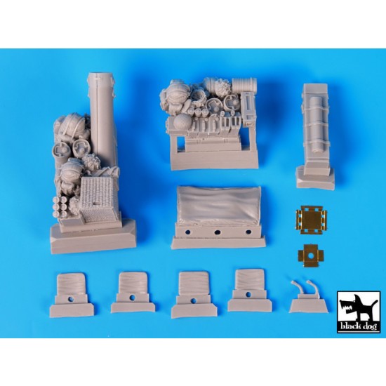 1/35 British Paratrooper Jeep After Drop Accessories Set for Bronco kit