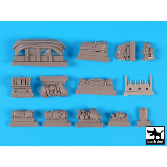 1/35 Sd.Kfz. 250/3 Greif Half-Track Stowage & Accessories Set for Dragon kit