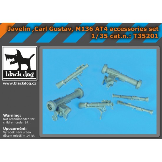 1/35 Sweden Javelin Carl Gustav M136 AT4 Accessories Set