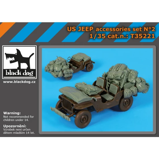 1/35 US Jeep Stowage Accessories set for Tamiya kits