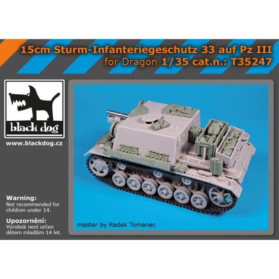 1/35 Sturm-Infanteriegeschutz 33 Auf Pz III Stowage Set for Dragon kits
