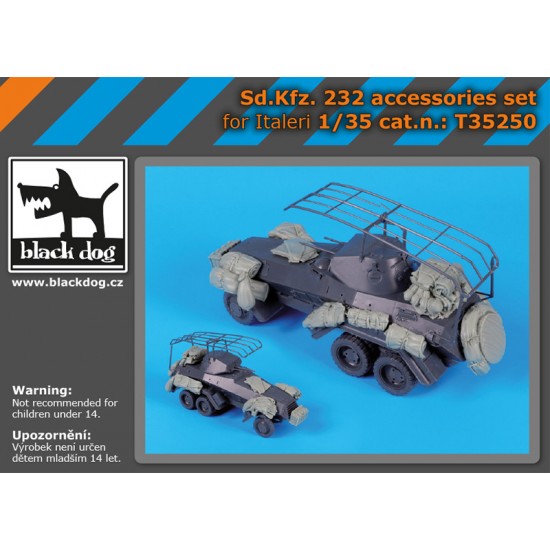 1/35 SdKfz 232 Accessories Set for Italeri kits