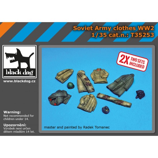 1/35 WWII Soviet Army Clothes