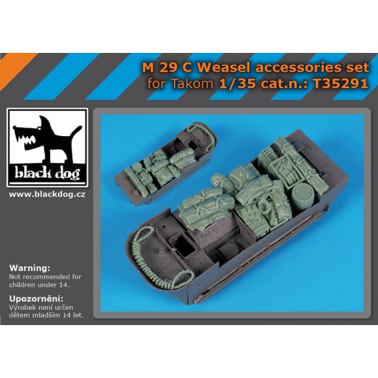 1/35 M 29 C Weasel Accessories Set for Takom kits