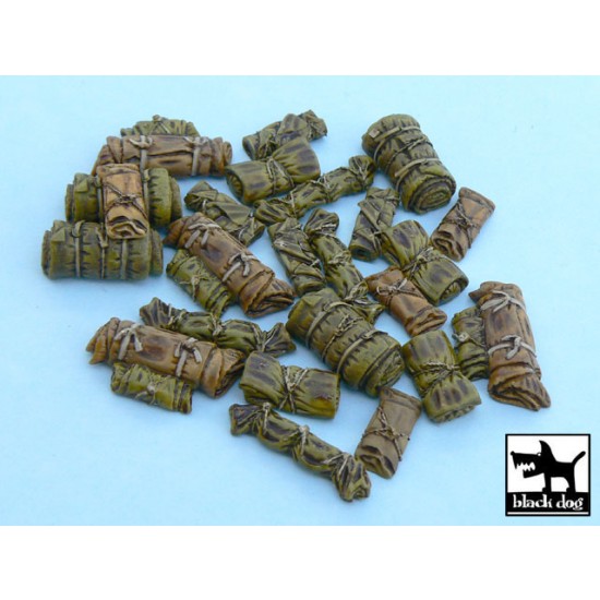 1/48 Tentage + Bedrolls #2 Accessories Set (24 resin parts)