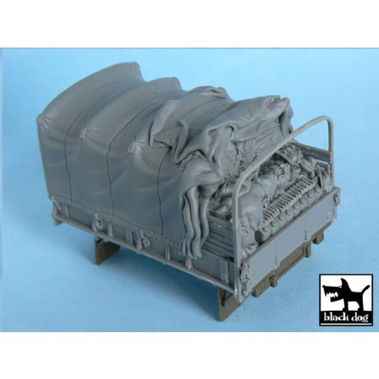 1/48 US 2 1/2 ton Cargo Truck Open Cargo Bay Canvas for Tamiya kit #32548