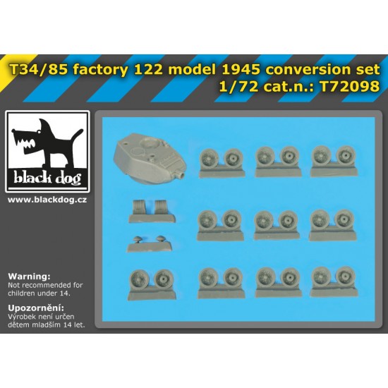 1/72 T34/85 Factory 122 Model 1945 Conversion set 