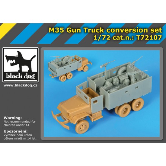 1/72 M35 Gun Truck Conversion Set for Academy kits