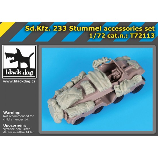 1/72 SdKfz 233 Stummel Accessories Set for Roden kits