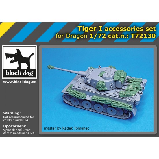 1/72 Tiger I Heavy Tank Accesssories set for Dragon kits