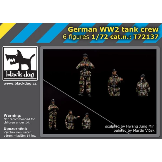 1/72 WWII German Tank Crews (6 figures)