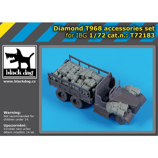 1/72 Diamond T968 Accessories set for IBG kit