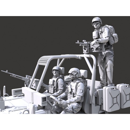 1/35 French Army UNAC RIDER Crews (3 figures)