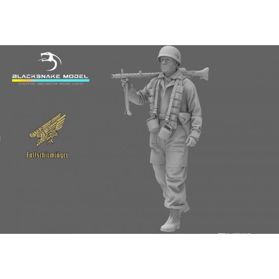 1/35 WWII German Paratrooper Fireteam MG34 Support