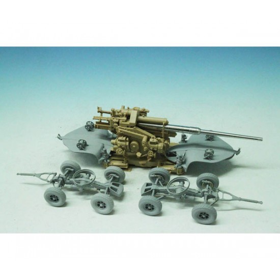 1/35 SdAh. 220 Trailer Detail Set for Amusing Hobby 12.8cm Single Flak kit #35A020