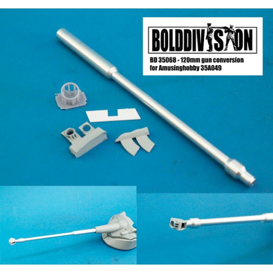 1/35 AMX-50 120mm Gun Conversion set for Amusing Hobby kit #35A049