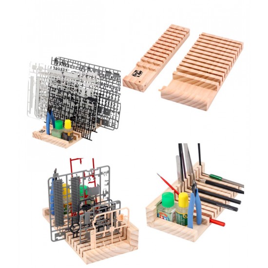 Border Model Wooden Hobby Organizer for Sprues/Tools