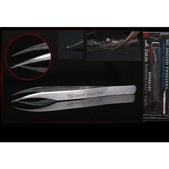 Curved Tip Model Tweezers