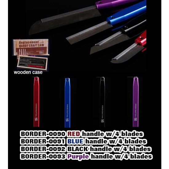 Handy Craft Saw (#Red handle w/4 types of blades)