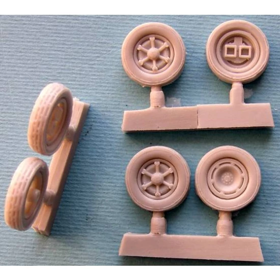 1/72 Libya Wheels Set for Italian Autoblinda AB-41 and Fiat AS.6