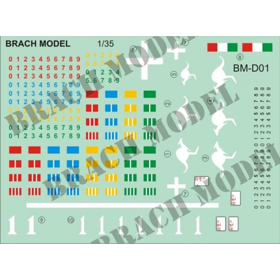 Decals for 1/35 Italian Tank M11/39