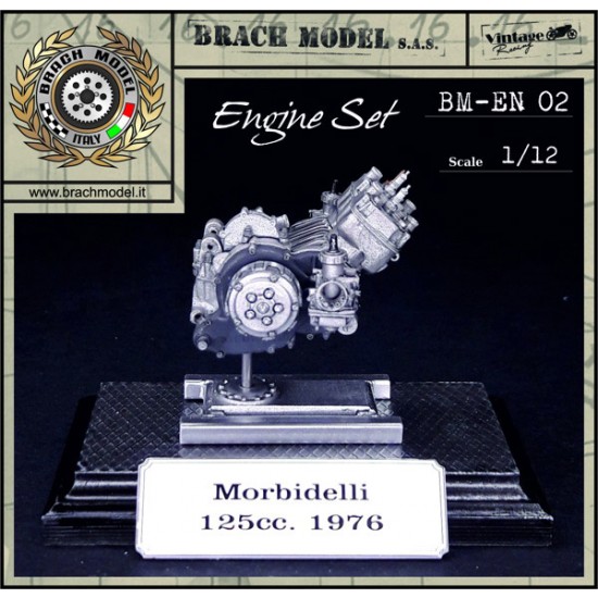 1/12 Morbidelli 125cc. 1976 Motorcycle Engine