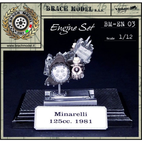 1/12 Minarelli 125cc. 1981 Motorcycle Engine
