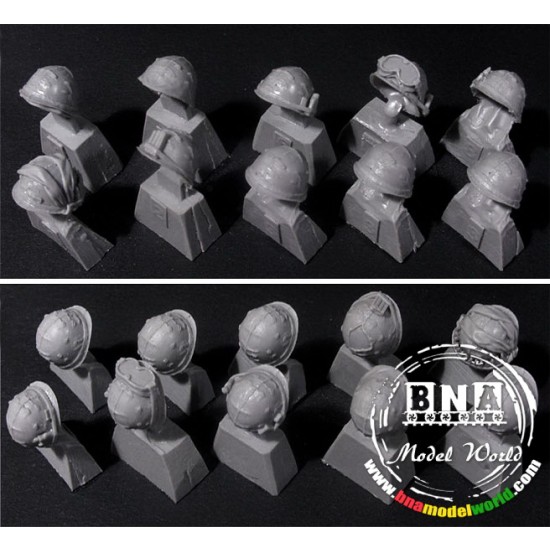 1/35 Assorted US M1 Helmets (10pcs)