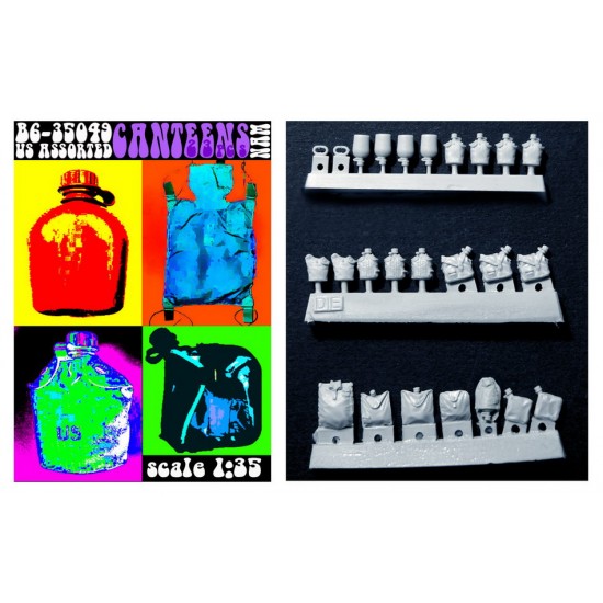 1/35 US Assorted Canteens Nam