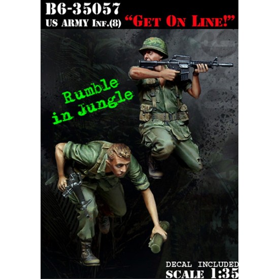 1/35 US Army Infantry Vol.8 "Get on Line!" with Decals (2 Figures)