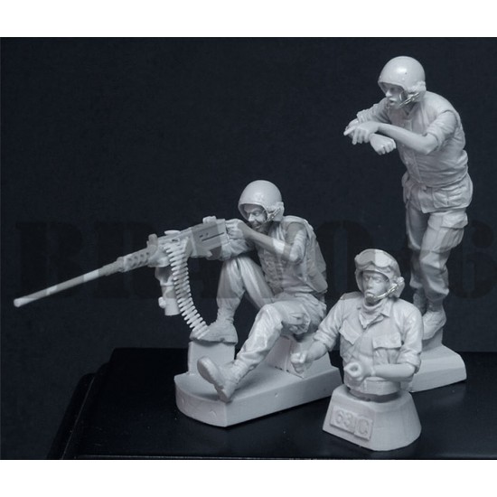 1/35 US Marines Tank Crew, Nam (3 figures with photoetch)