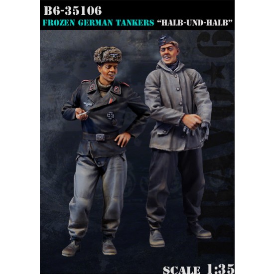 1/35 Frozen German Tankers "Halb-und-Halb" (2 figures)