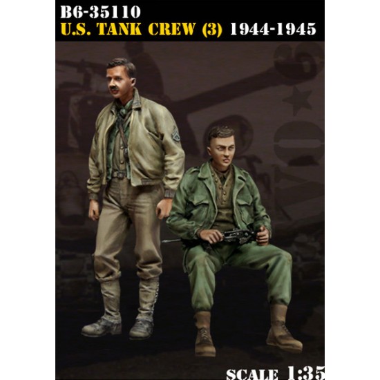 1/35 US Tank Crew (3) 1944-1945 (2 Figures)