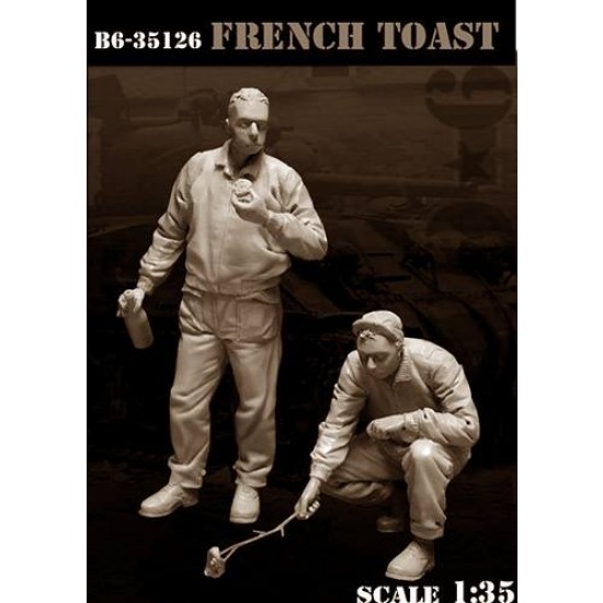 1/35 WWII US Tankers Eating Vol.1 - French Toast (2 figures)