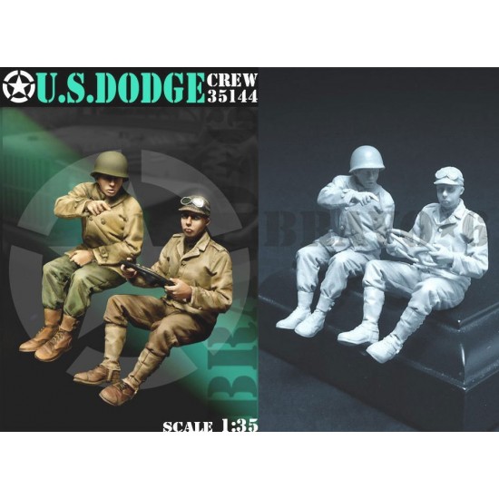 1/35 WWII US Dodge 3/4 Crews (2 figures)