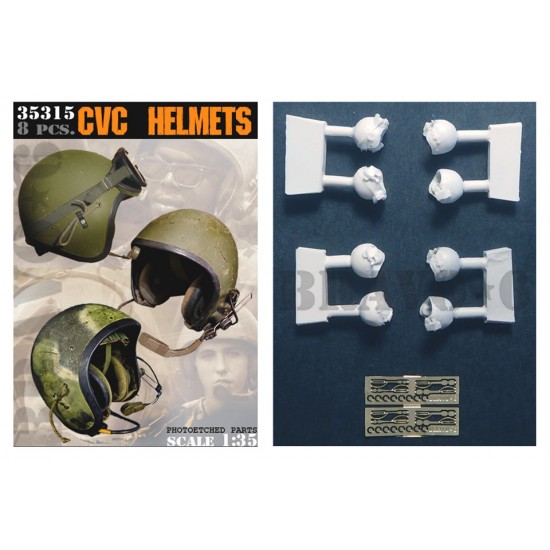 1/35 Combat Vehicle Crewman CVC Helmets (8pcs)