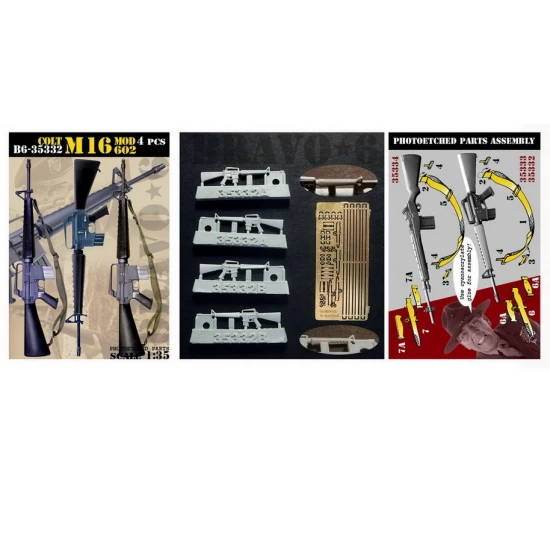 1/35 M16 Colt Model 602 (4pcs)