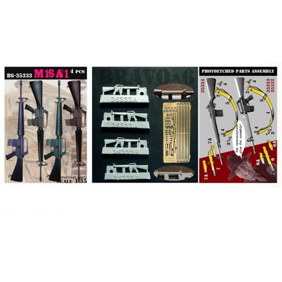 1/35 M16A1 Rifle (4pcs)
