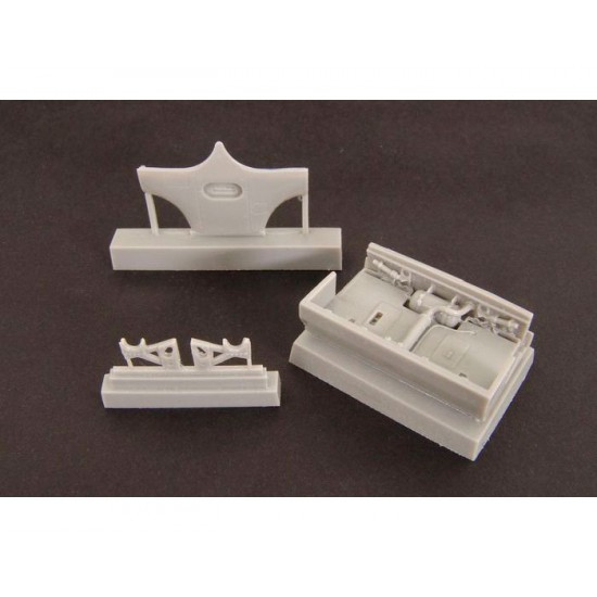 1/48 Hurricane Mk I Wheel Bay Resin Access. for Hasegawa kit