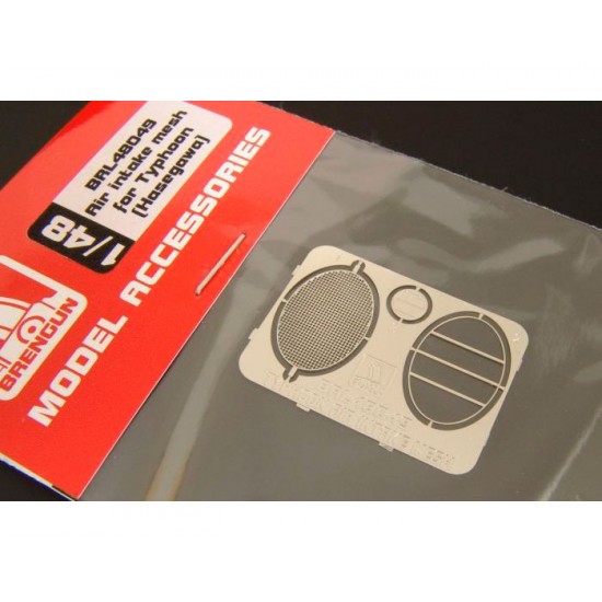 1/48 Typhoon Air Intake Mesh PE set for Hasegawa kit