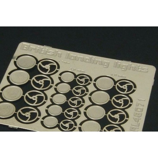 1/48 British Landing Lights PE accessories