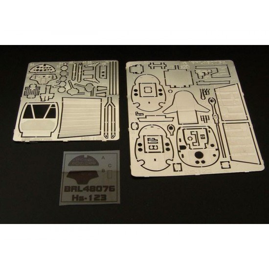 1/48 Hs-123 Interior PE set for Italeri/Esci