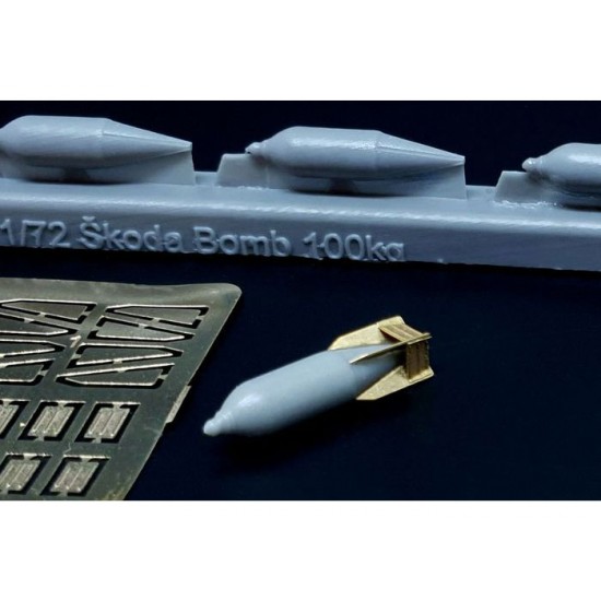 1/72 Czechoslovak Skoda 100kg Air-drop Bomb Interwar Period (4pcs)