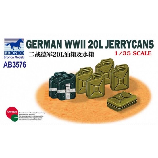 1/35 WWII German 20L Jerrycans