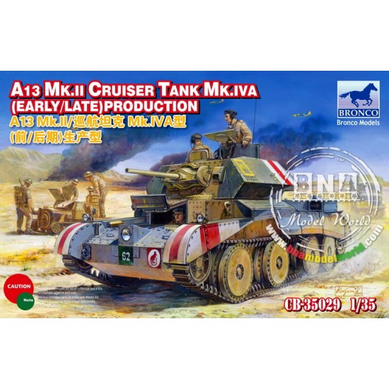 1/35 A13 MK.II Cruiser Tank MK.IVA (Early/Late Production)